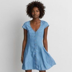 AE Chambray Dress, Size XS, NWOT
